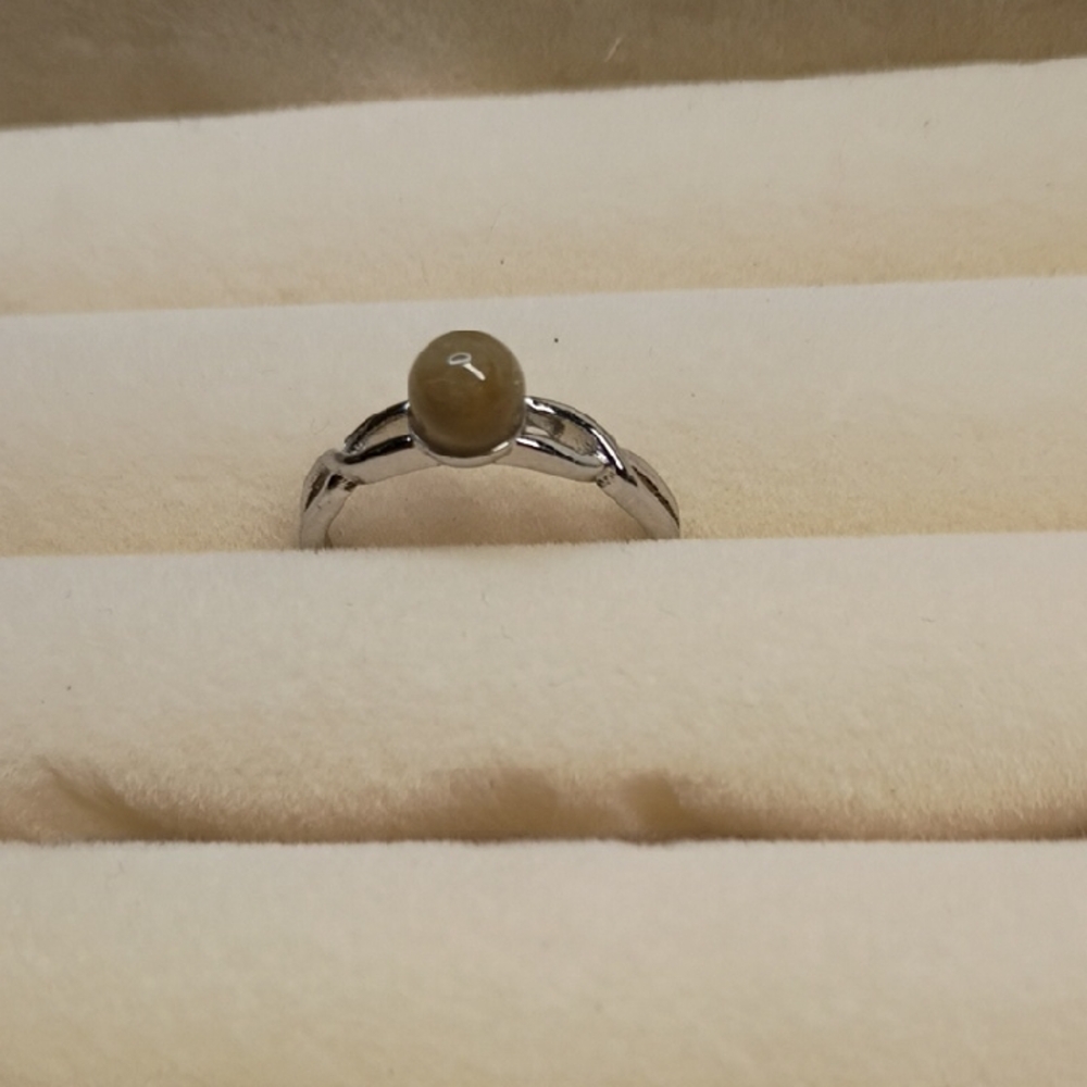 Peach Moonstone Ring